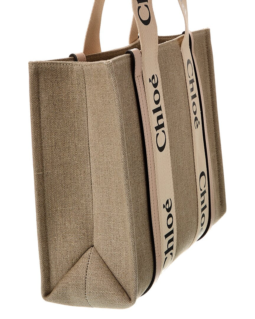 CHL - CC o? Woody Medium Canvas & Leather Tote