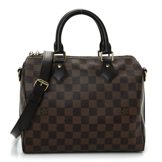Louis Vuitton Damier Ebene Speedy Bandouliere 25