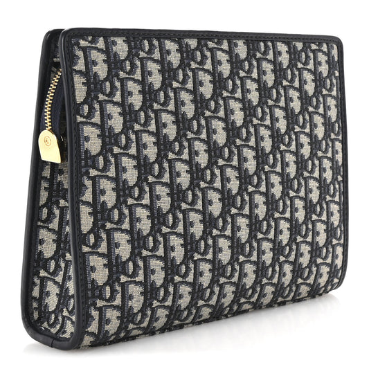 Christian Dior Oblique 30 Montaigne Pouch Blue