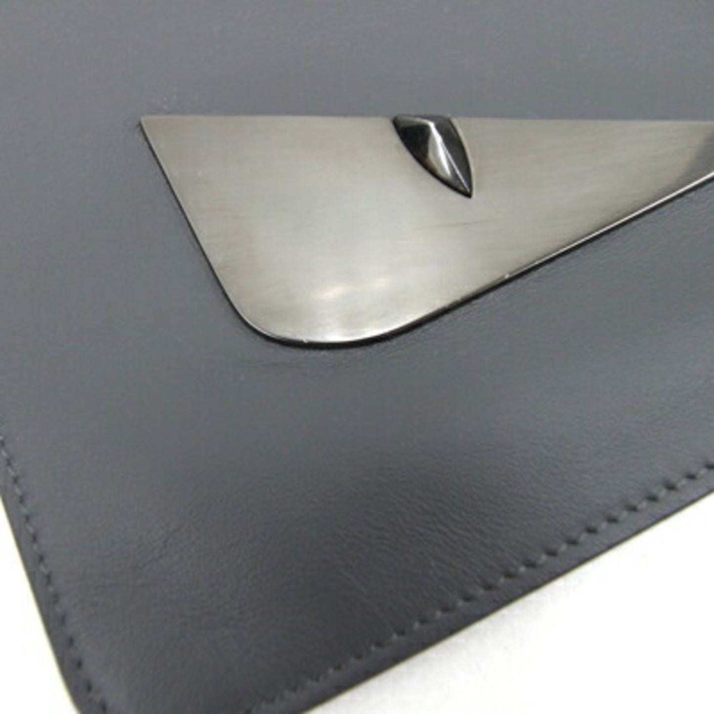 Fendi  Leather Clutch Bag Pouch (Pre-Owned)