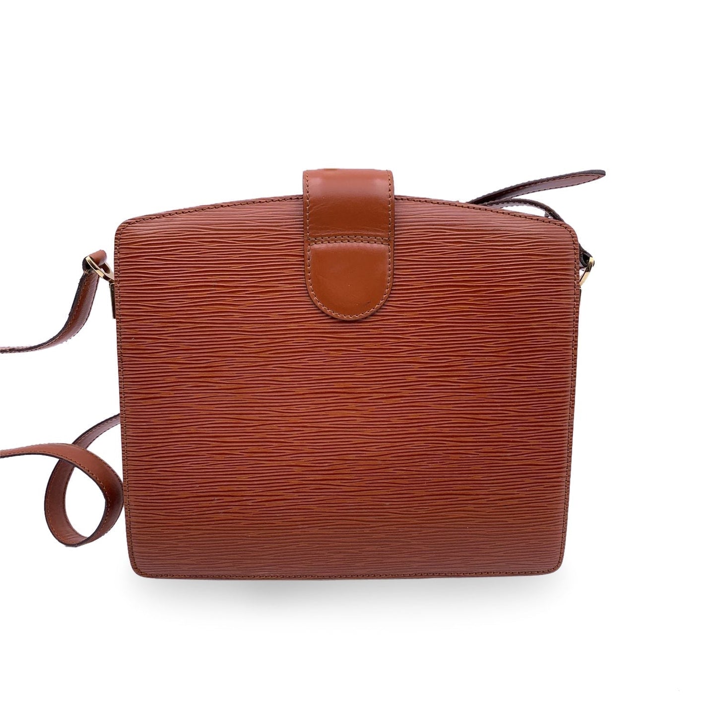 LOUIS VUITTON   Brown Epi Leather Capucine Shoulder Bag