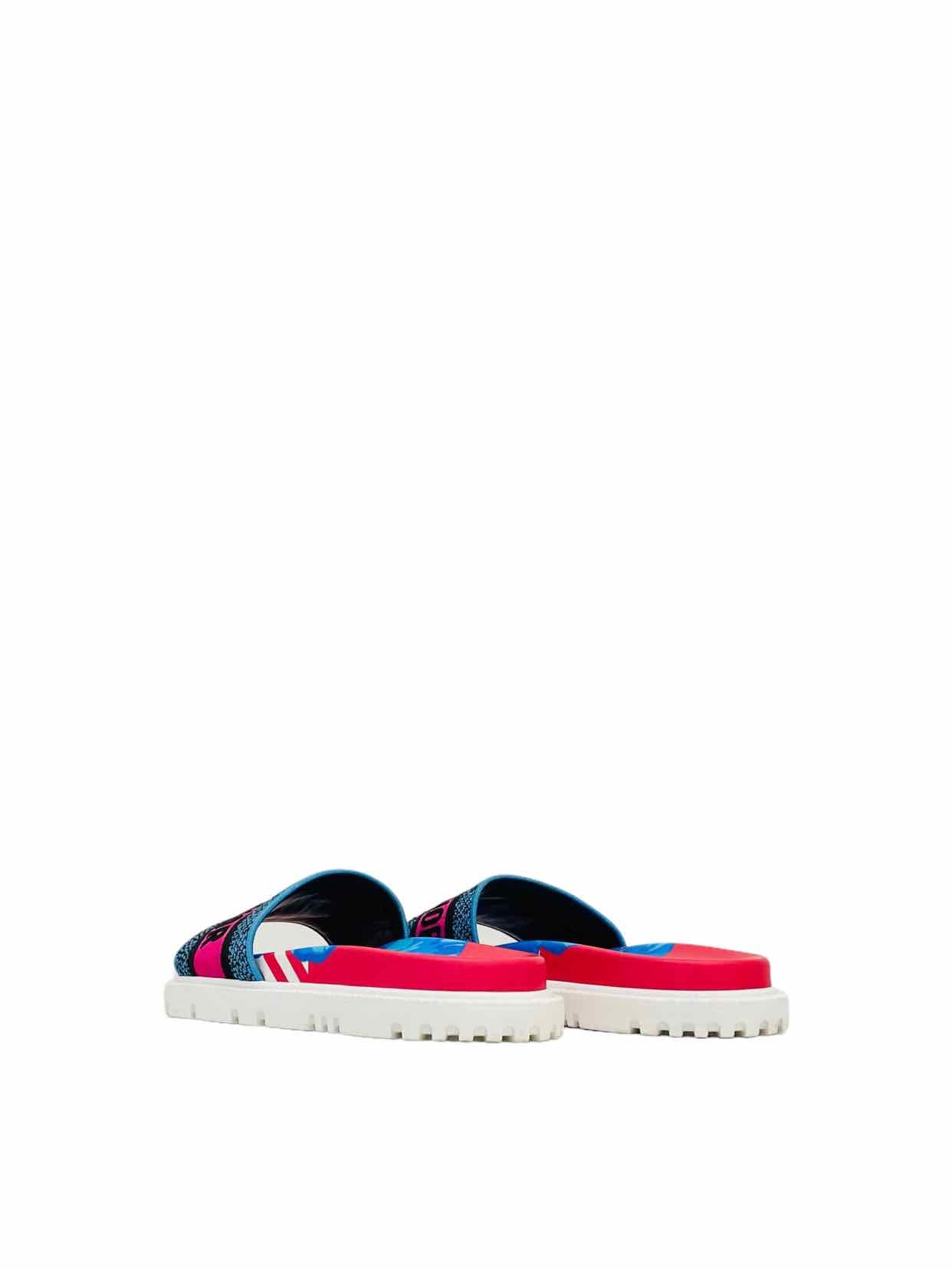 CHRISTIAN DIOR Slide Pink & Blue Size EU 38 Sandals