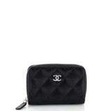 CHANEL CC Zip Coin Purse Quilted Caviar Small