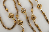 Collier doré Chanel 1984