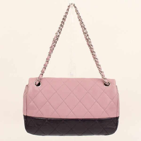 Chanel Chain Shoulder Bag Handbag Purple