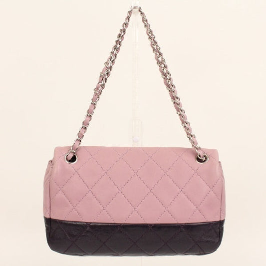 Chanel Chain Shoulder Bag Handbag Purple