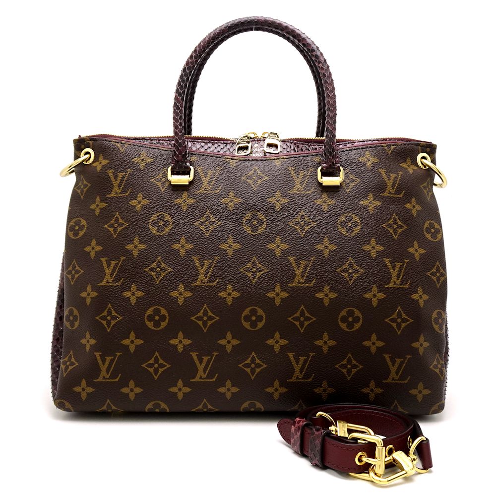 Louis Vuitton Monogram Python Pallas Bordeaux 2WAY Bag