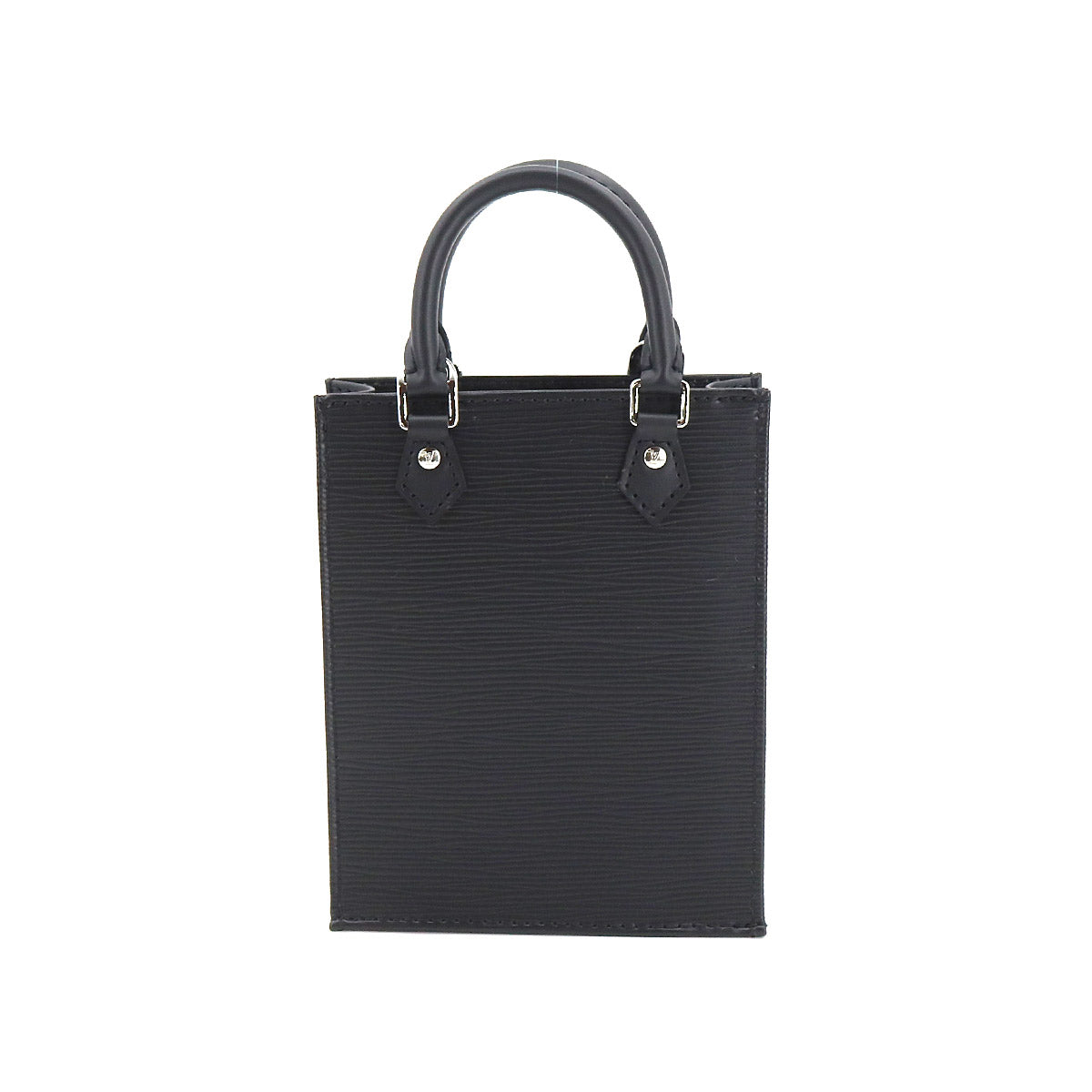 Louis Vuitton Epi Petit Sac Plat 2way Hand Shoulder Bag Leather Noir