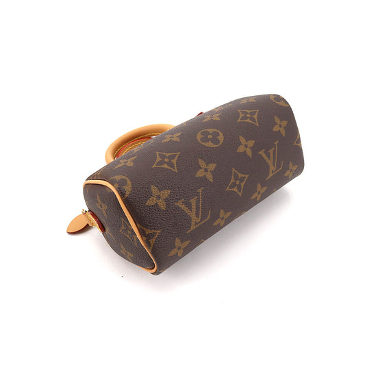 Louis Vuitton Monogram Nano Speedy 2Way Hand Shoulder Bag