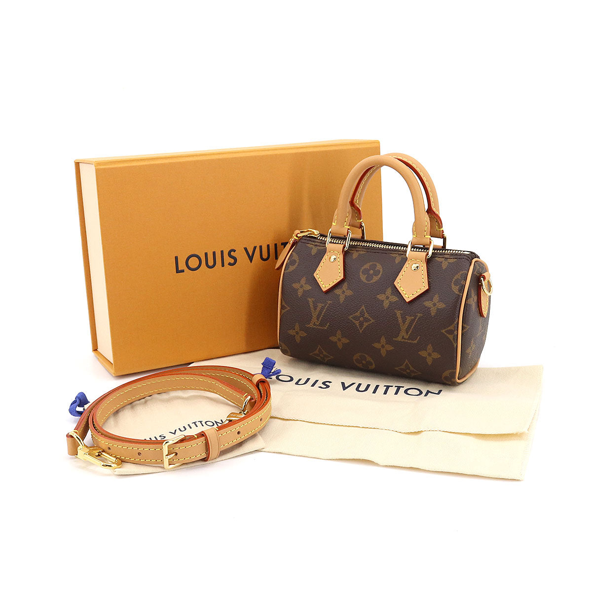 Louis Vuitton Monogram Nano Speedy 2Way Hand Shoulder Bag