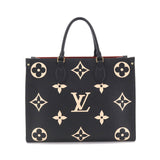 Louis Vuitton Monogram Implant On The Go MM 2Way Tote Shoulder Bag