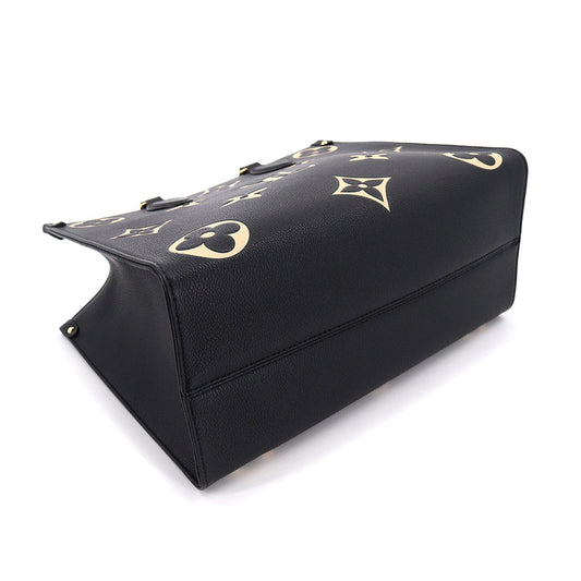 Louis Vuitton Monogram Implant On The Go MM 2Way Tote Shoulder Bag