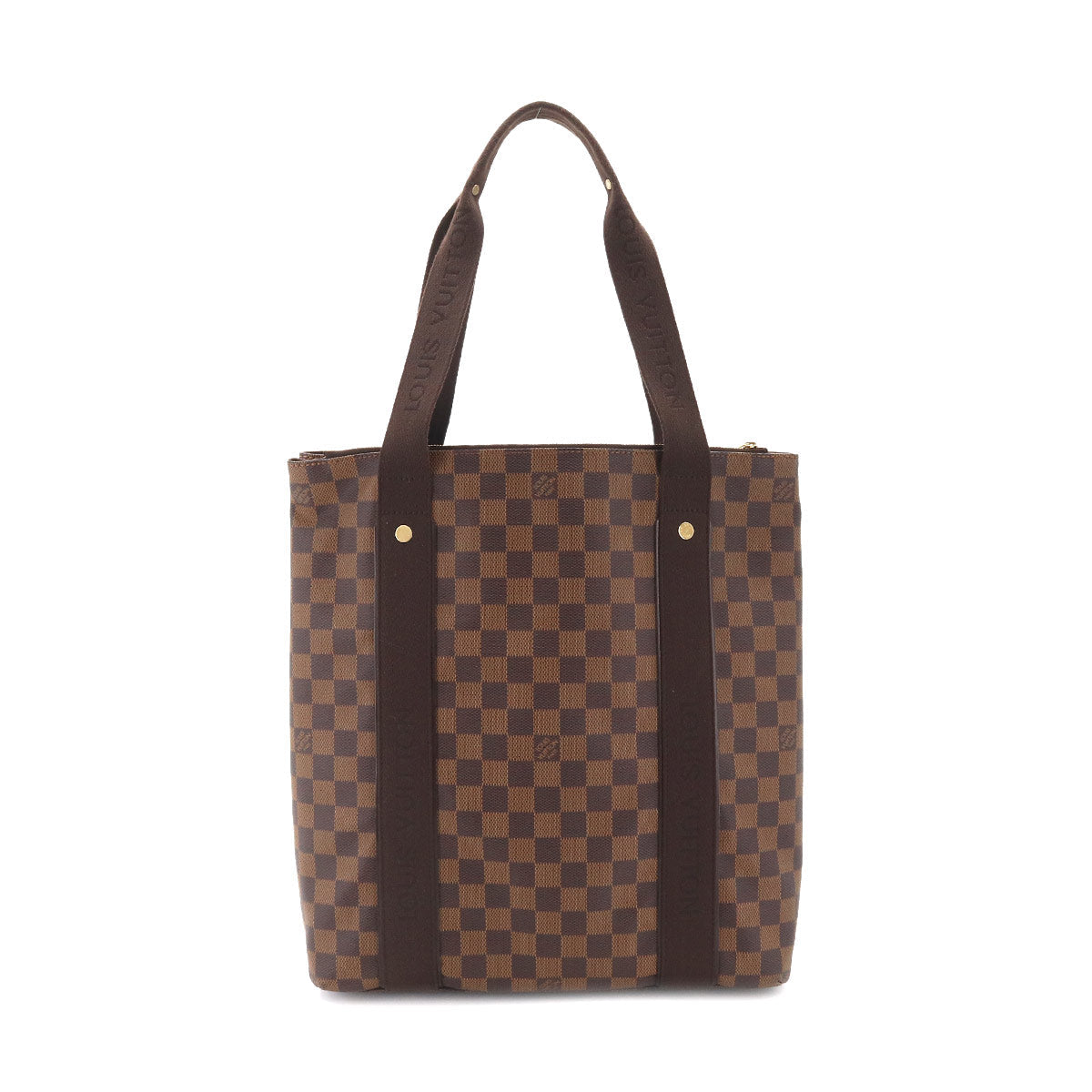 Louis Vuitton Damier Cabas Beaubourg Tote Bag Ebene Gold Metal