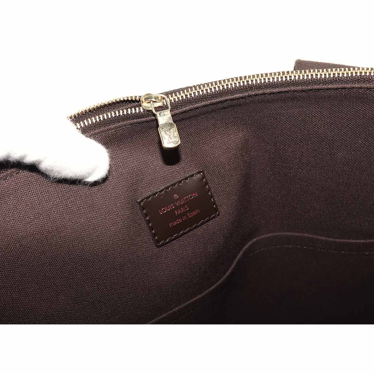 Louis Vuitton Damier Cabas Beaubourg Tote Bag Ebene Gold Metal