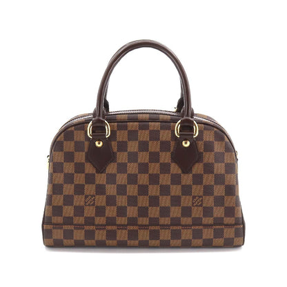 Louis Vuitton Damier Duomo Handbag Ebene Gold Metal Fittings