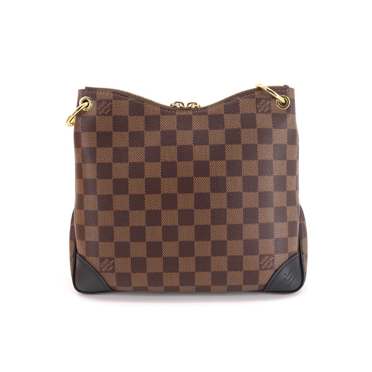 Louis Vuitton Damier Odeon NM PM Shoulder Bag Ebene Gold Hardware