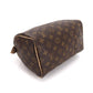 Louis Vuitton Monogram Speedy 25 Hand Bag Brown Gold Hardware