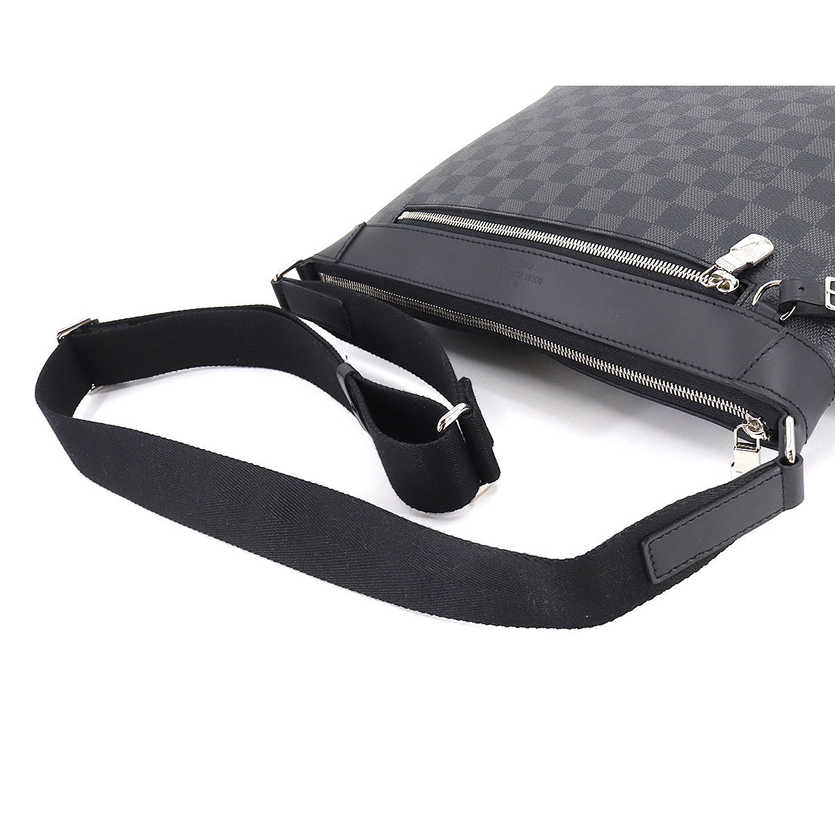 Louis Vuitton Damier Graphite Mick PM NM Shoulder Bag Black Gray