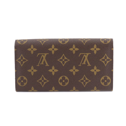 Louis Vuitton Monogram Portefeuille Sarah Folio Long Wallet Brown