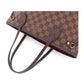 Louis Vuitton Damier Neverfull PM Tote Bag Brown Gold Hardware