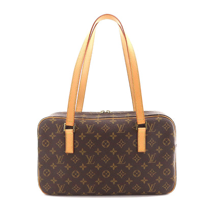 Louis Vuitton Monogram Cite GM Shoulder Bag Brown