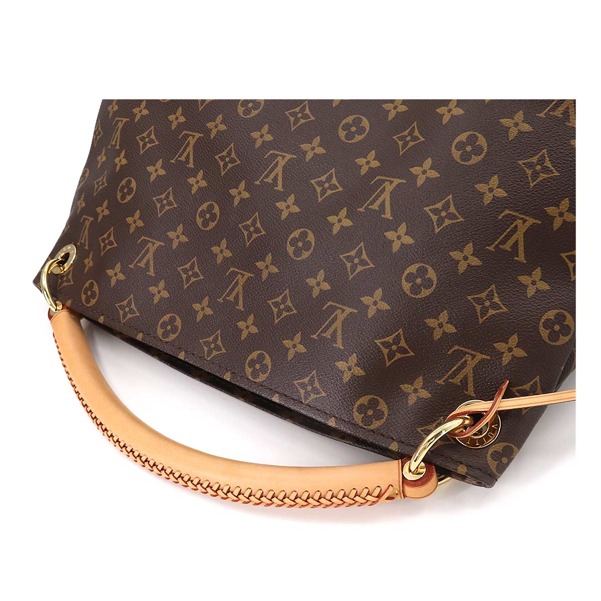 Louis Vuitton Monogram Artsy MM Shoulder Bag Brown