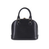 Louis Vuitton Epi Alma BB 2Way Shoulder Bag Leather Noir Black
