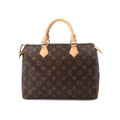 Louis Vuitton Monogram Speedy 30 Hand Bag Brown Gold Hardware