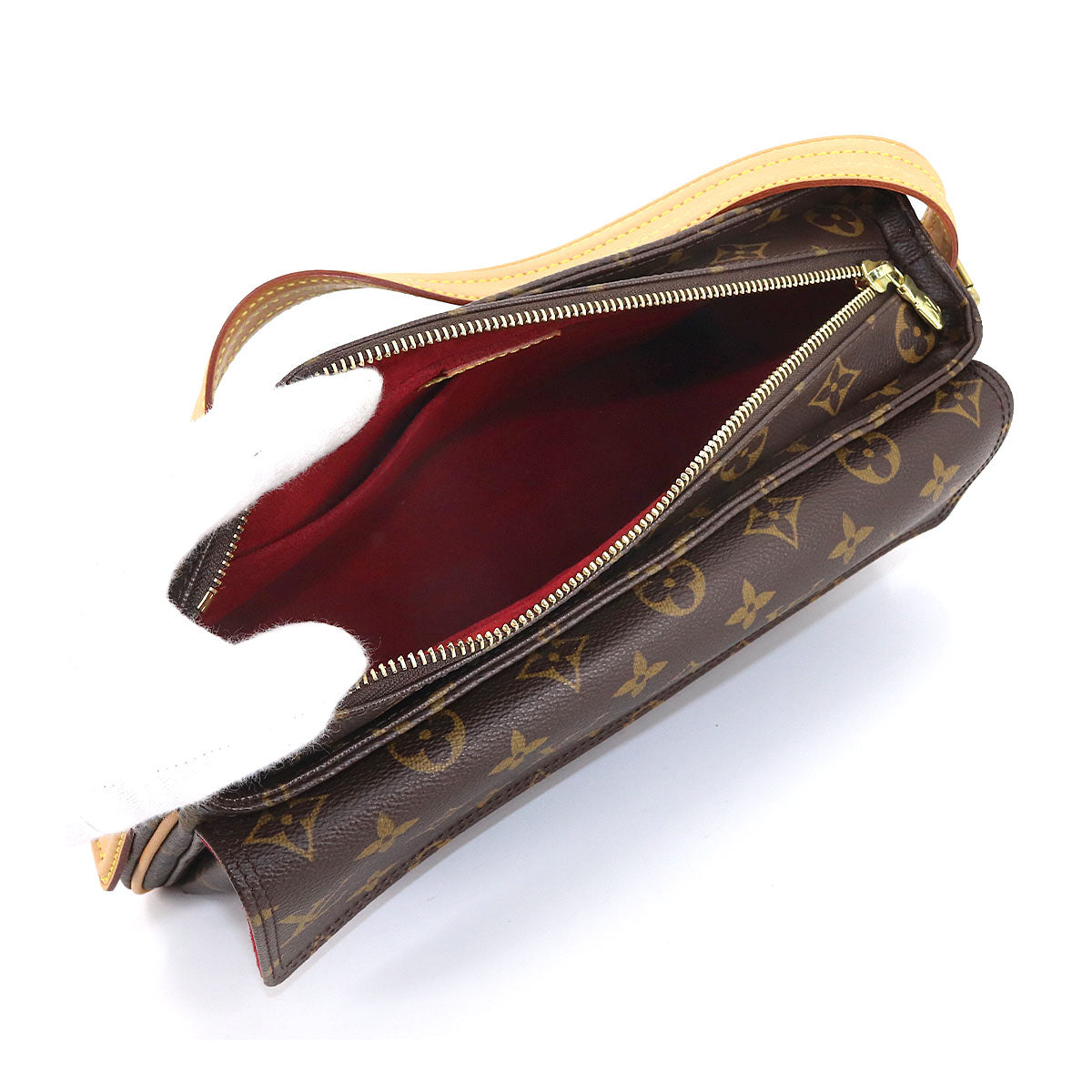 Louis Vuitton Monogram Viva Cite MM Shoulder Bag Brown