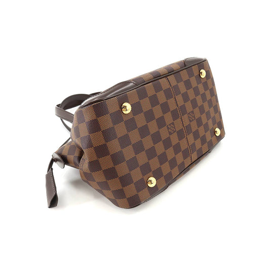 Louis Vuitton Damier Verona PM Hand Bag Ebene Brown