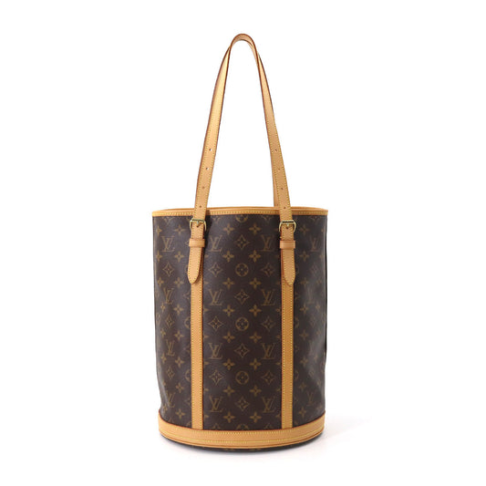 Louis Vuitton Monogram Bucket GM Tote Bag Brown