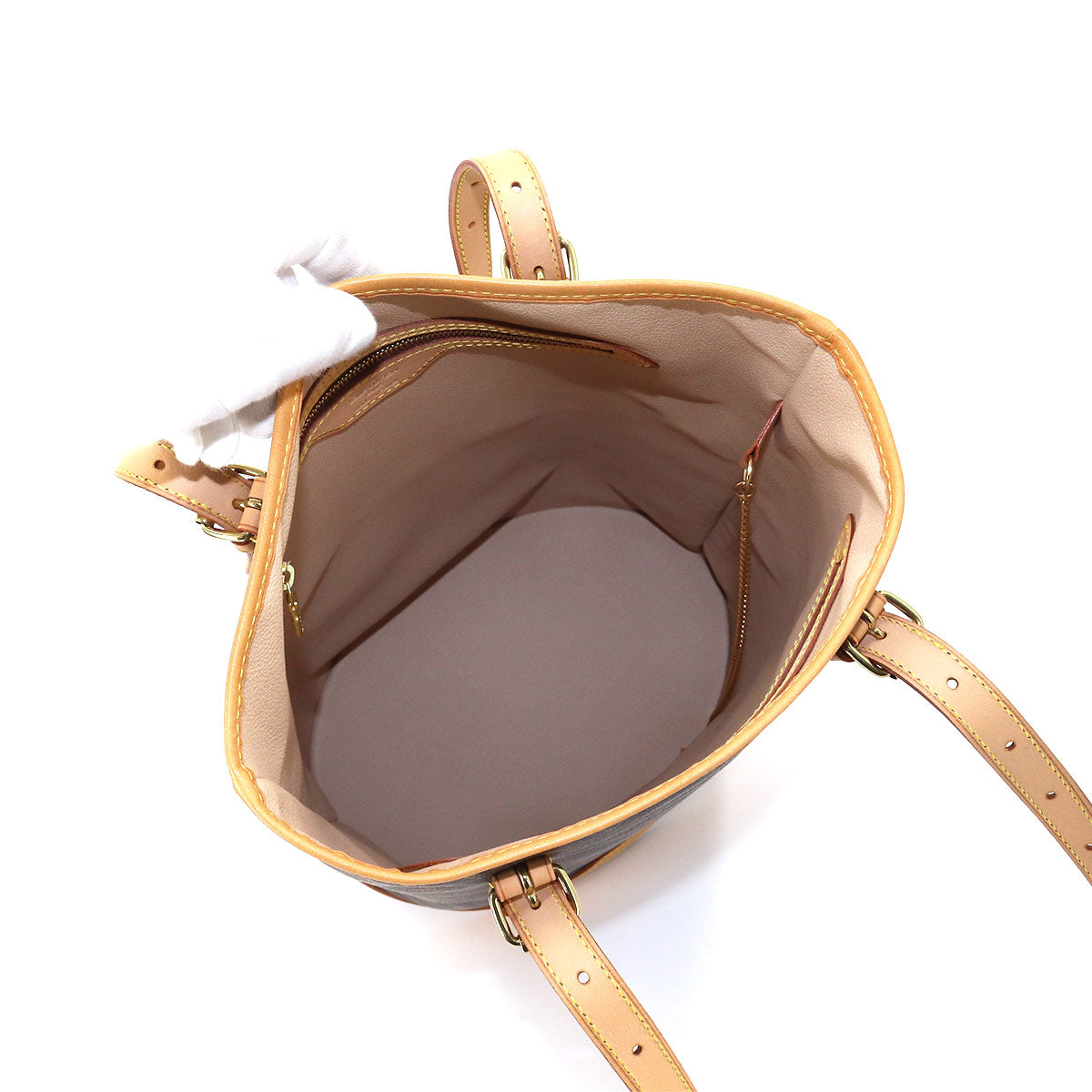 Louis Vuitton Monogram Bucket GM Tote Bag Brown