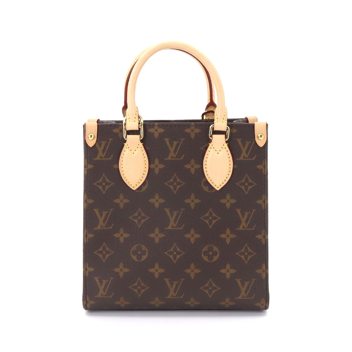 Louis Vuitton Monogram Sac Plat BB 2Way Shoulder Bag Brown
