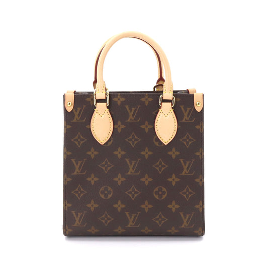 Louis Vuitton Monogram Sac Plat BB 2Way Shoulder Bag Brown