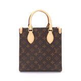 Louis Vuitton Monogram Sac Plat BB 2Way Shoulder Bag Brown