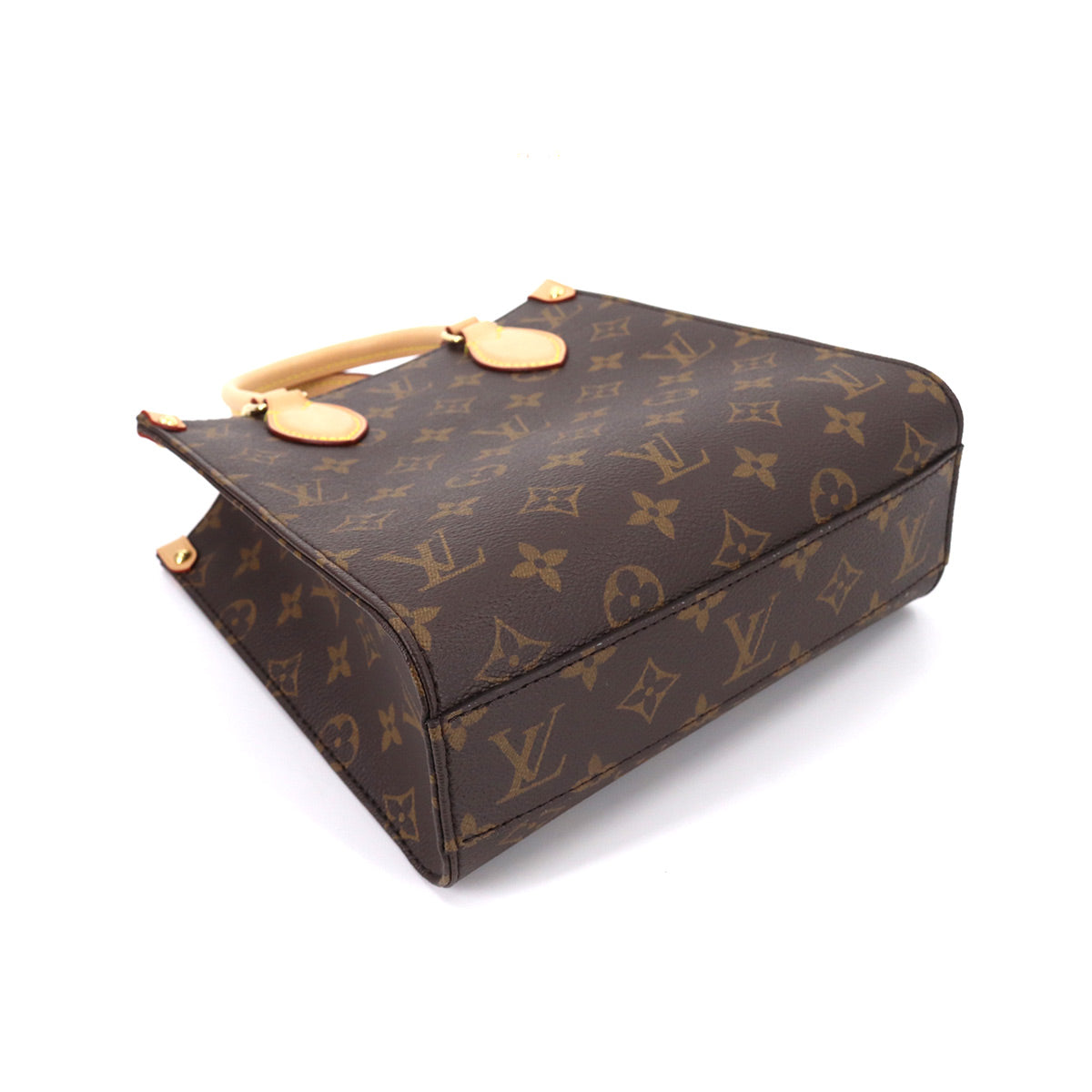 Louis Vuitton Monogram Sac Plat BB 2Way Shoulder Bag Brown