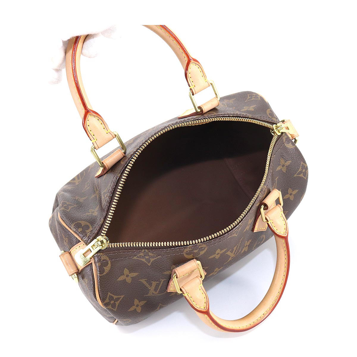 Louis Vuitton Monogram Speedy Bandouliere 25 2Way Shoulder Bag Brown