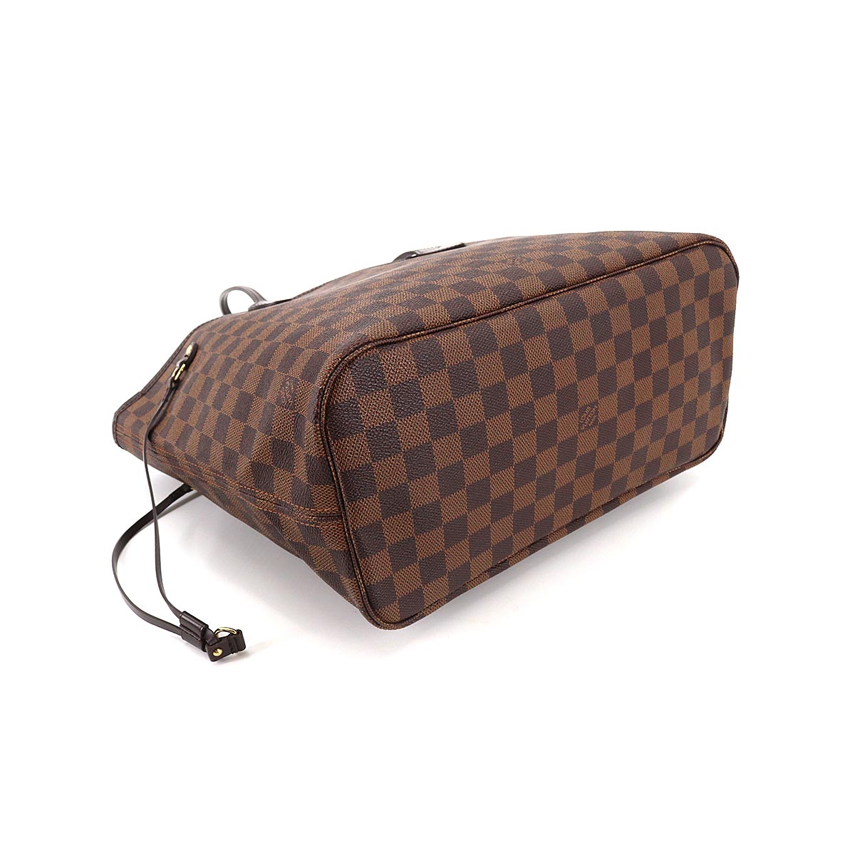 Louis Vuitton Damier Neverfull MM Tote Bag Ebene Brown