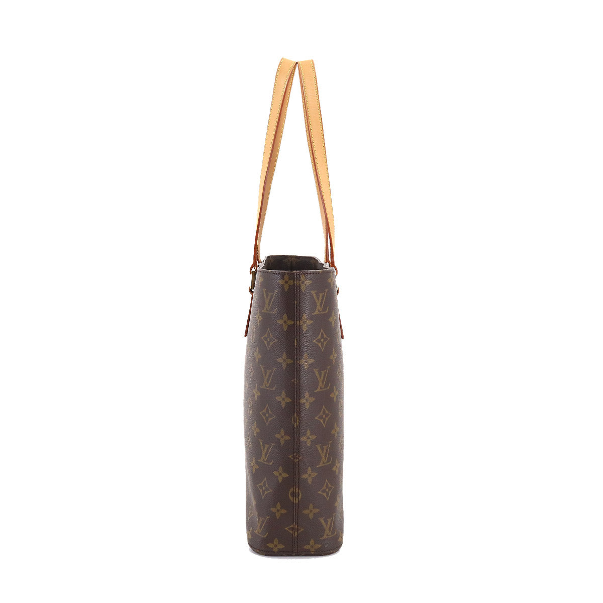 Louis Vuitton Monogram Luco Tote Bag Brown Gold Metal
