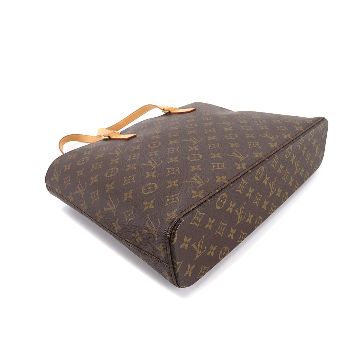 Louis Vuitton Monogram Luco Tote Bag Brown Gold Metal