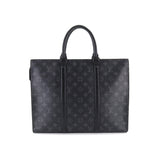 Louis Vuitton Monogram Eclipse Sac Plat Horizontal Zip Business Bag