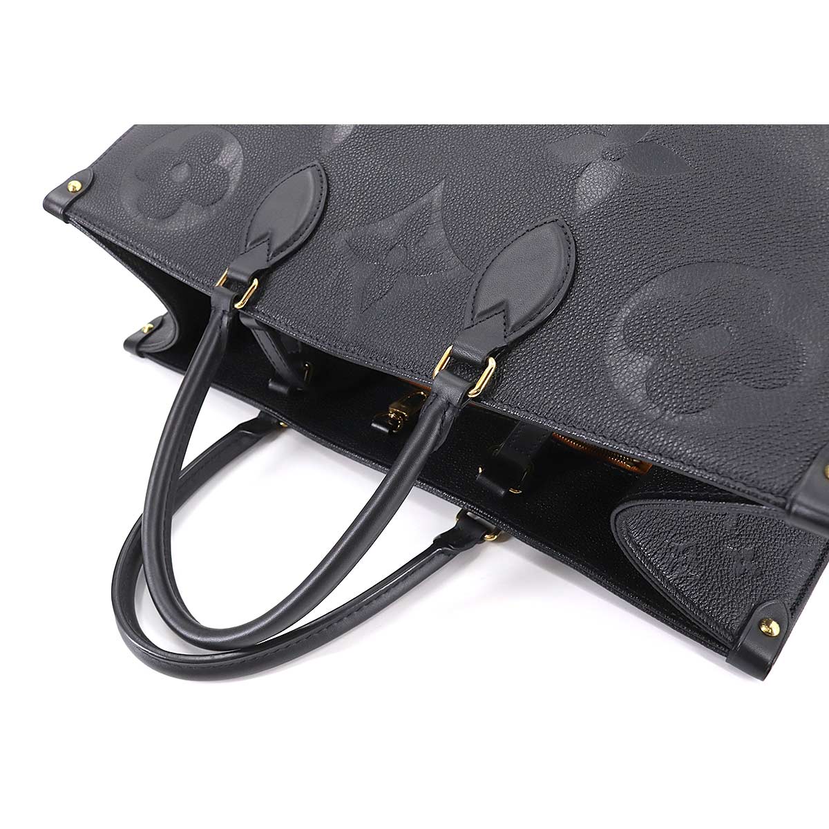 Louis Vuitton Monogram Implant Onthego GM 2Way Shoulder Bag Noir
