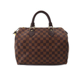 Louis Vuitton Damier Speedy 30 Hand Bag Ebene Brown