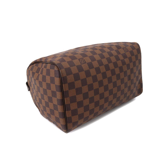 Louis Vuitton Damier Speedy 30 Hand Bag Ebene Brown