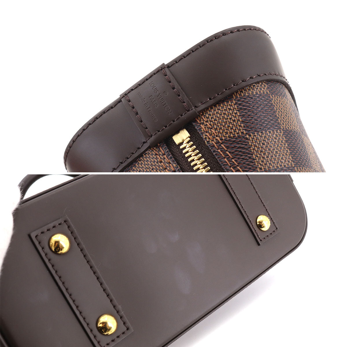 Louis Vuitton Damier Alma BB 2way Hand Shoulder Bag Ebene