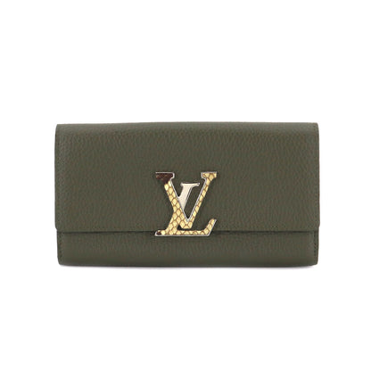 Louis Vuitton Portefeuille Capucines Bi-fold Long Wallet Taurillon Leather