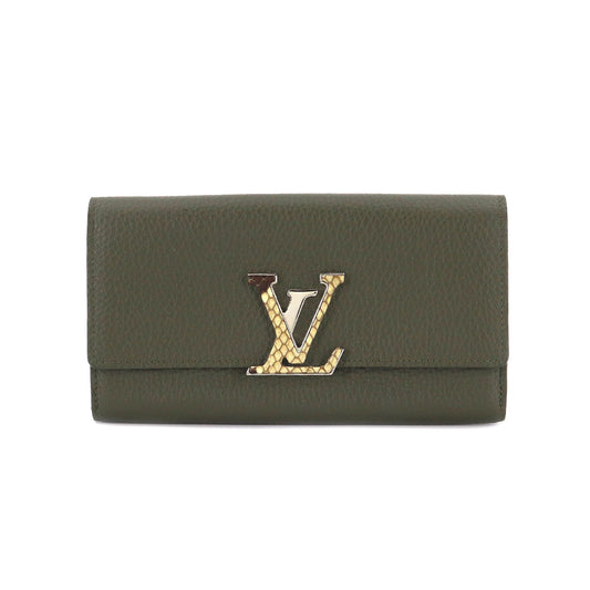 Louis Vuitton Portefeuille Capucines Bi-fold Long Wallet Taurillon Leather