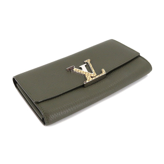 Louis Vuitton Portefeuille Capucines Bi-fold Long Wallet Taurillon Leather