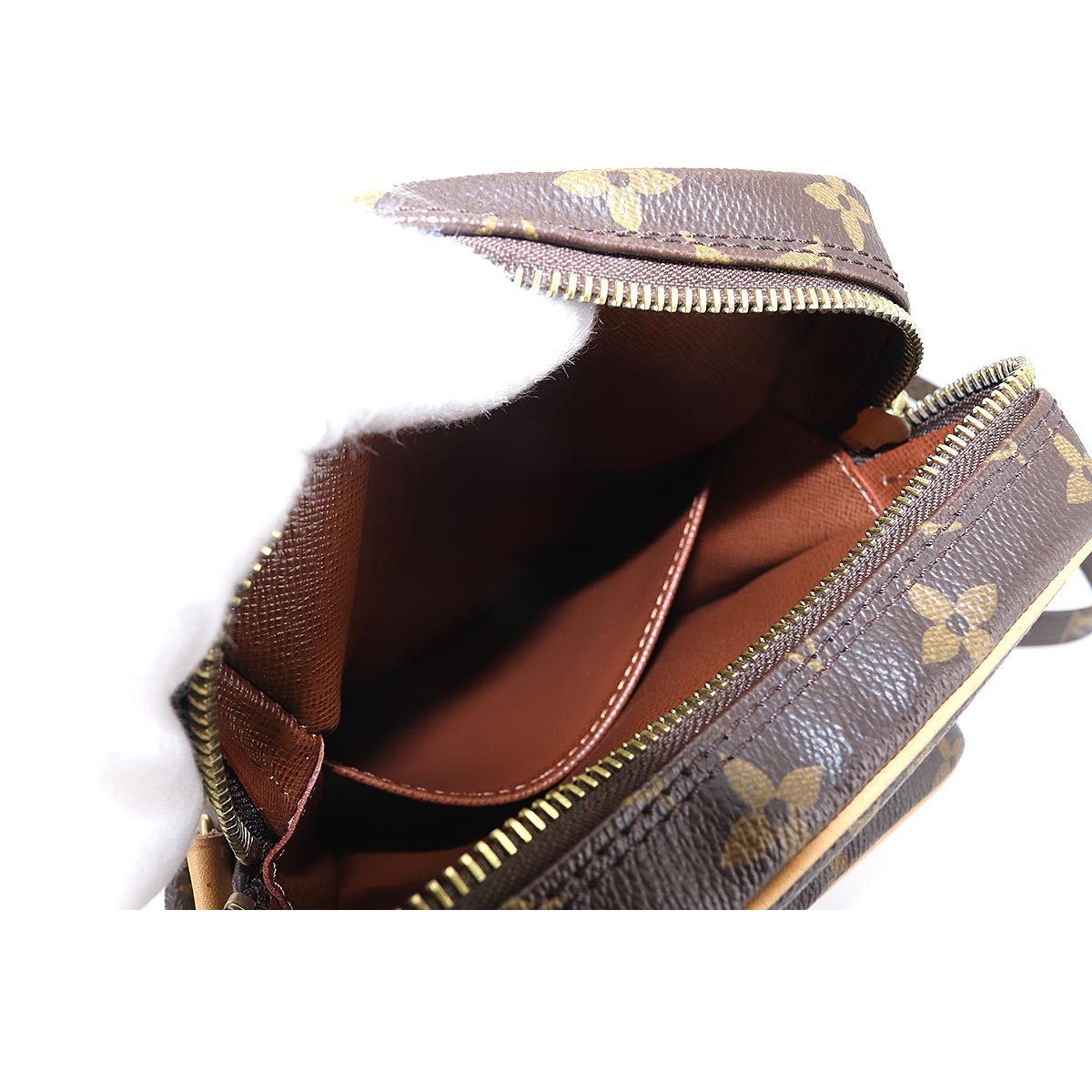 Louis Vuitton Monogram Amazon Shoulder Bag Brown Gold Hardware