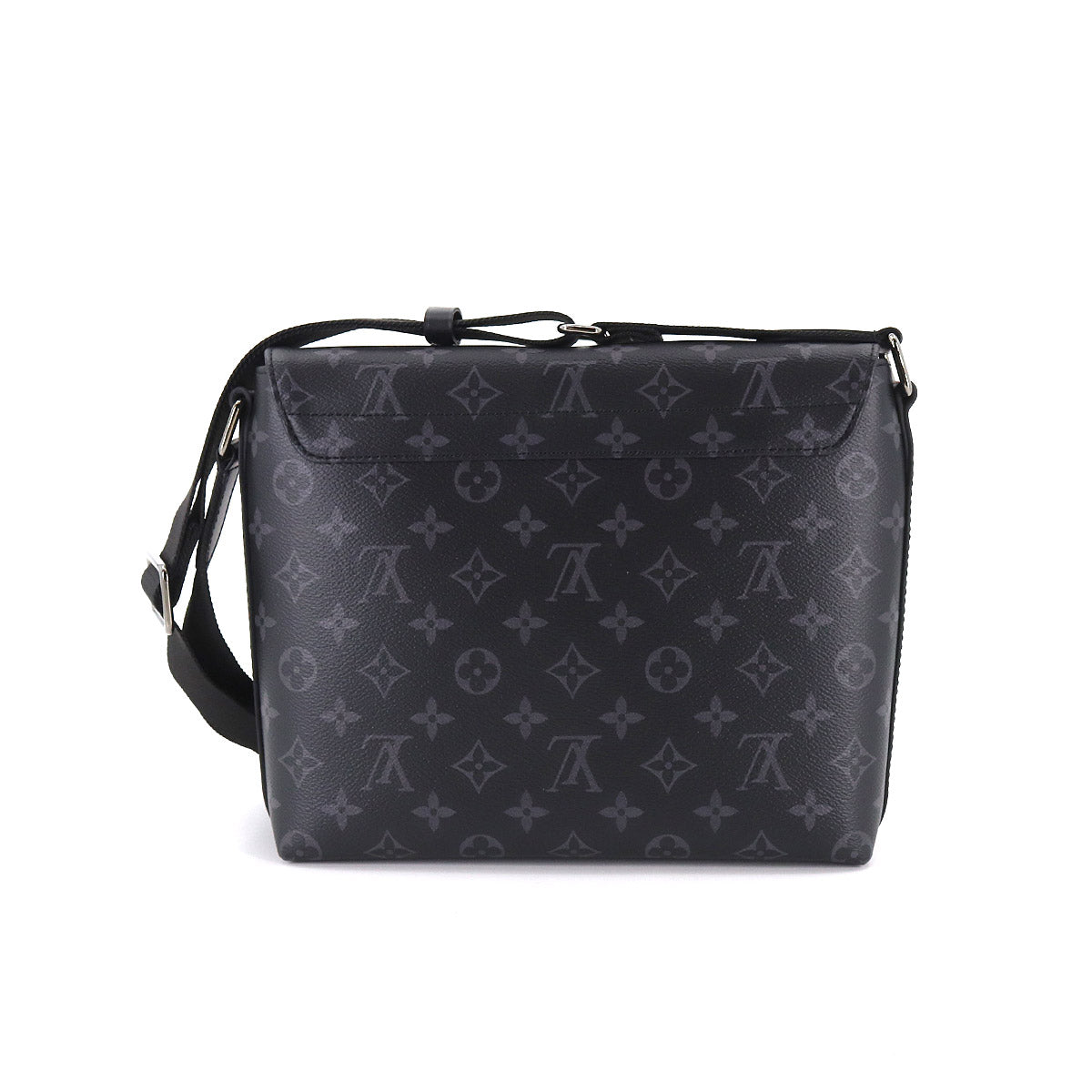 Louis Vuitton Monogram Eclipse District PM NV2 Shoulder Bag Black